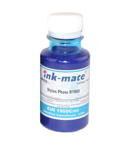 Cerneala SuperChrome Cyan pigment pentru Epson R1900 1000 ml - imagine 3